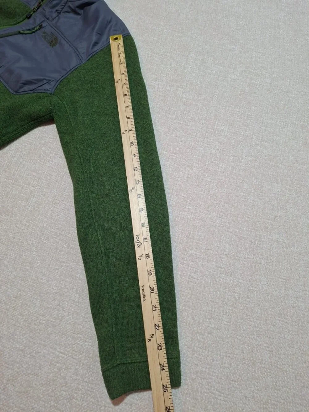The North Face Green Full Zip Fleece Jacket Men's Medium